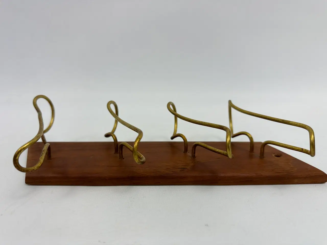 Billede 4 - Retro pibeholder i teak / messing