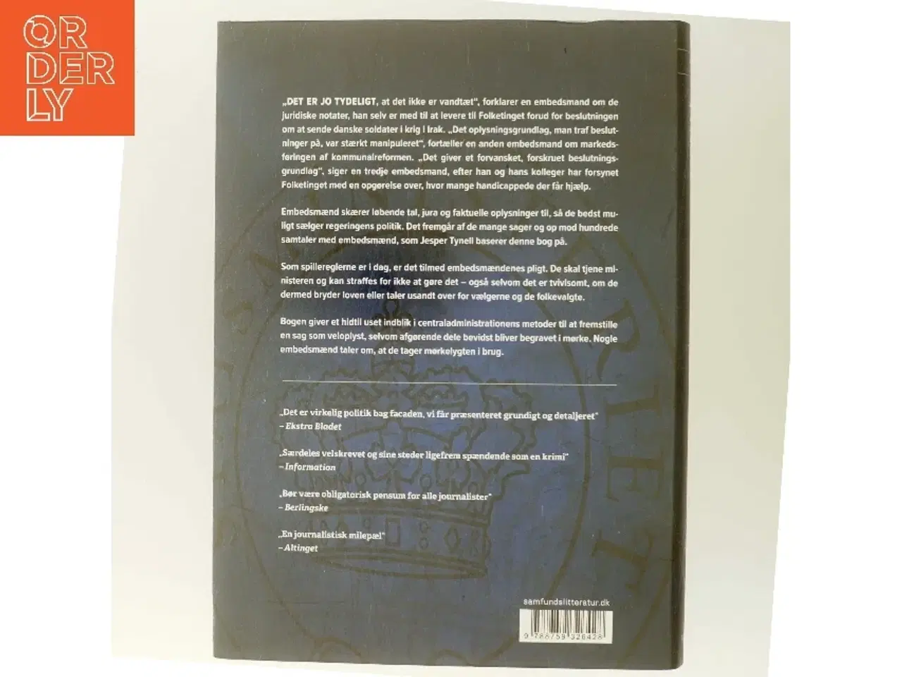 Billede 3 - Mørkelygten : embedsmænd fortæller om politisk tilskæring af tal, jura og fakta af Jesper Tynell (Bog)