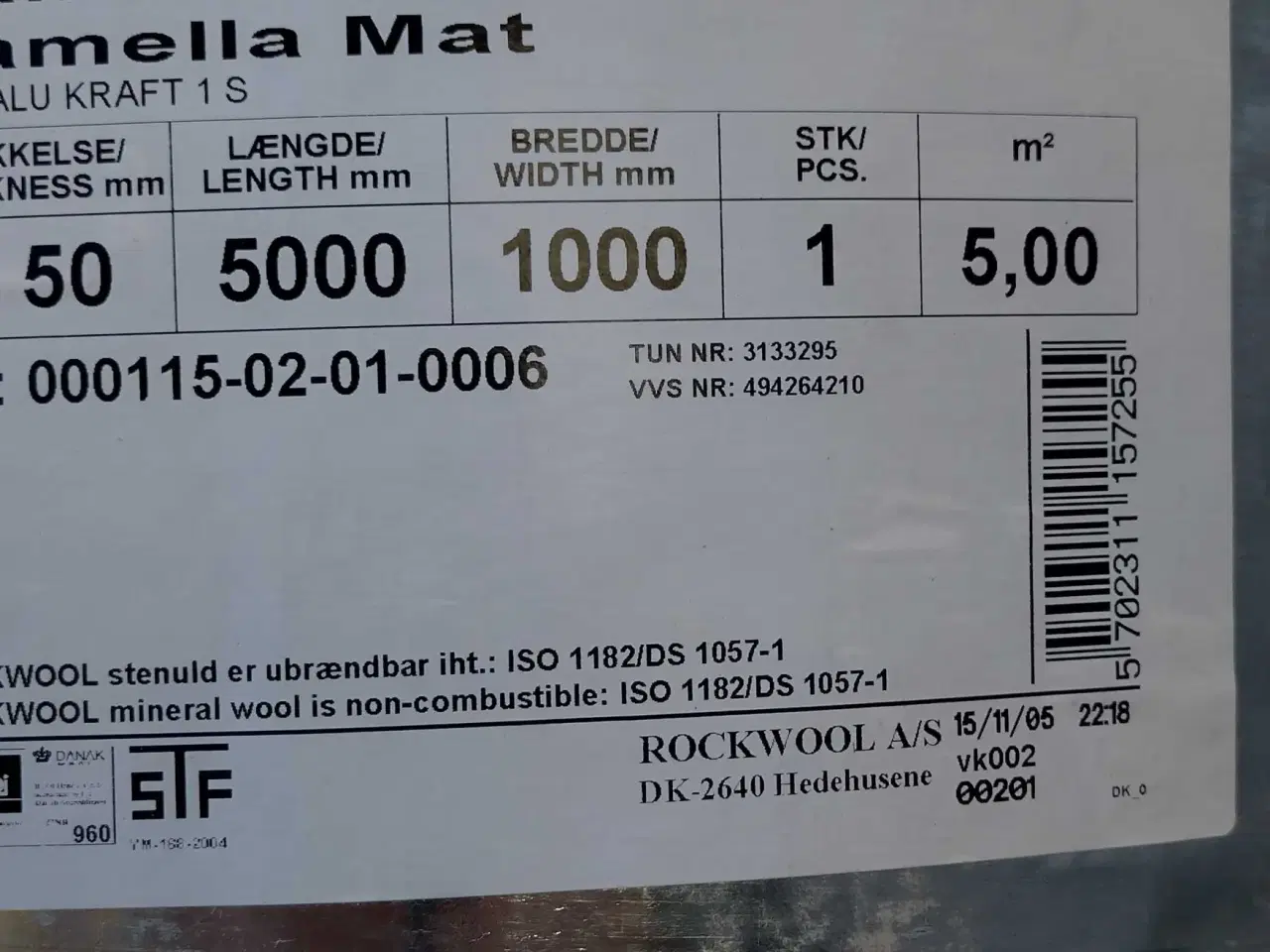 Billede 1 - Rockwool lamelmåtte