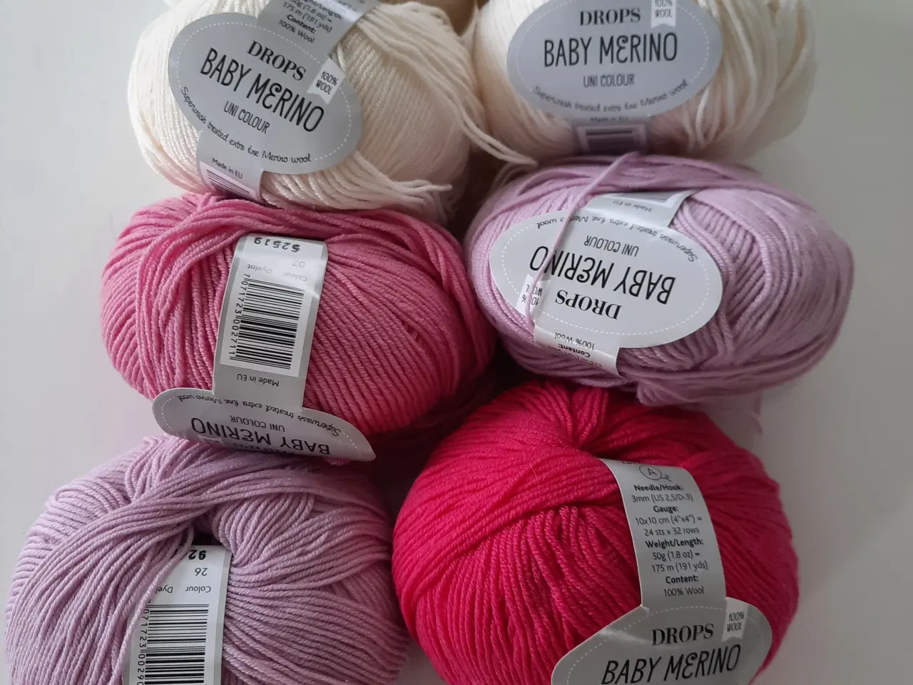 Billede 1 - Annonce slettes i aften Drops Baby merino.i