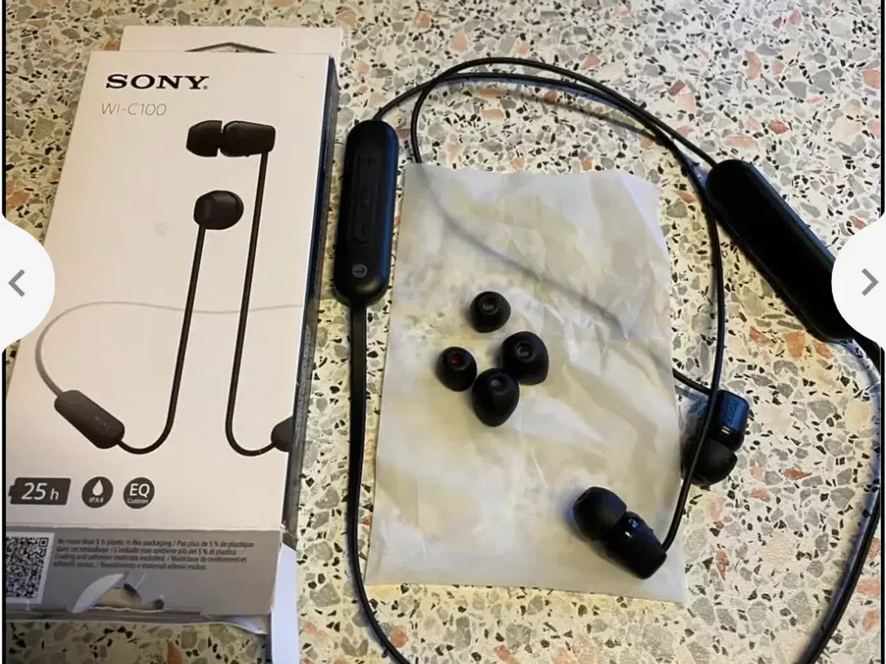 Billede 1 - Nye Sony WI-C100 trådløse høretelefoner. 