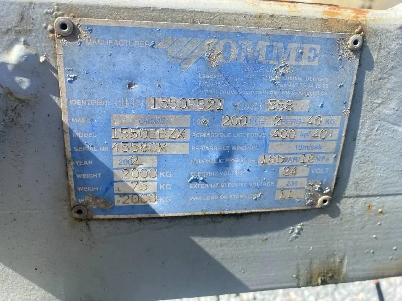 Billede 11 - Omme 1550 EBZX
