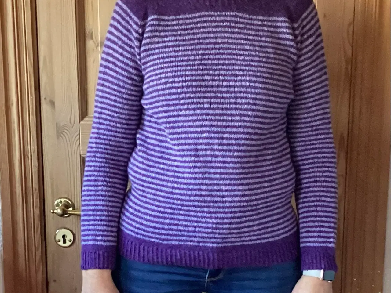 Billede 1 - Håndstrikket trøje i 100% ”Shetland uld” fra Karen