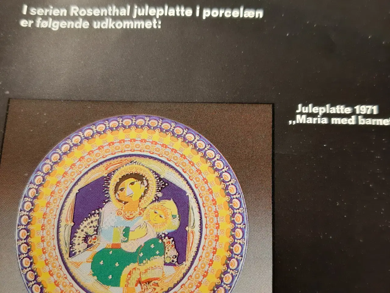 Billede 1 - Bjørn Wiinblad Juleplatte 1971