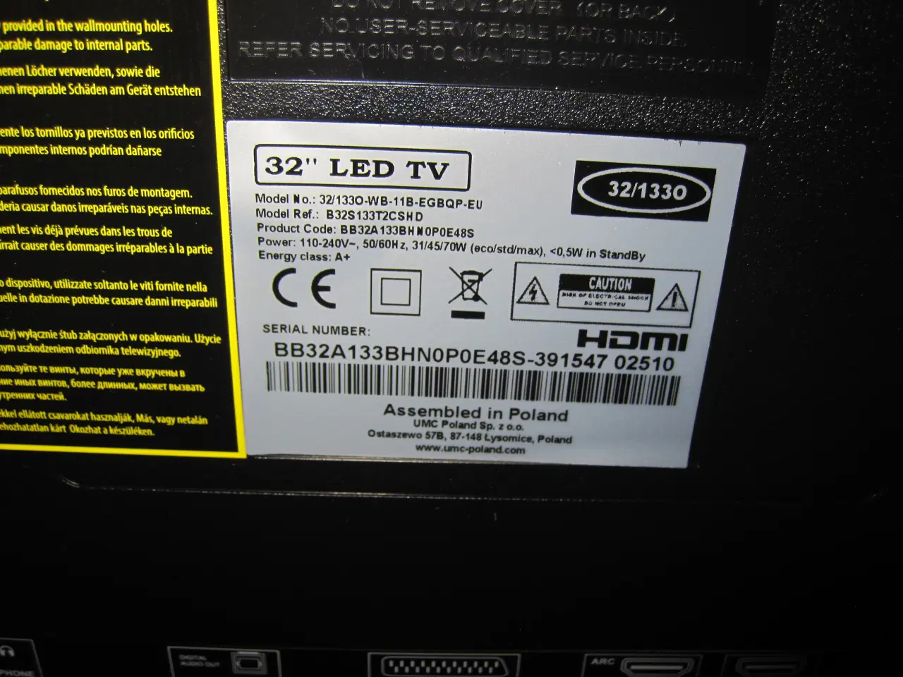 Billede 6 - 32" LED Blaupunkt TV