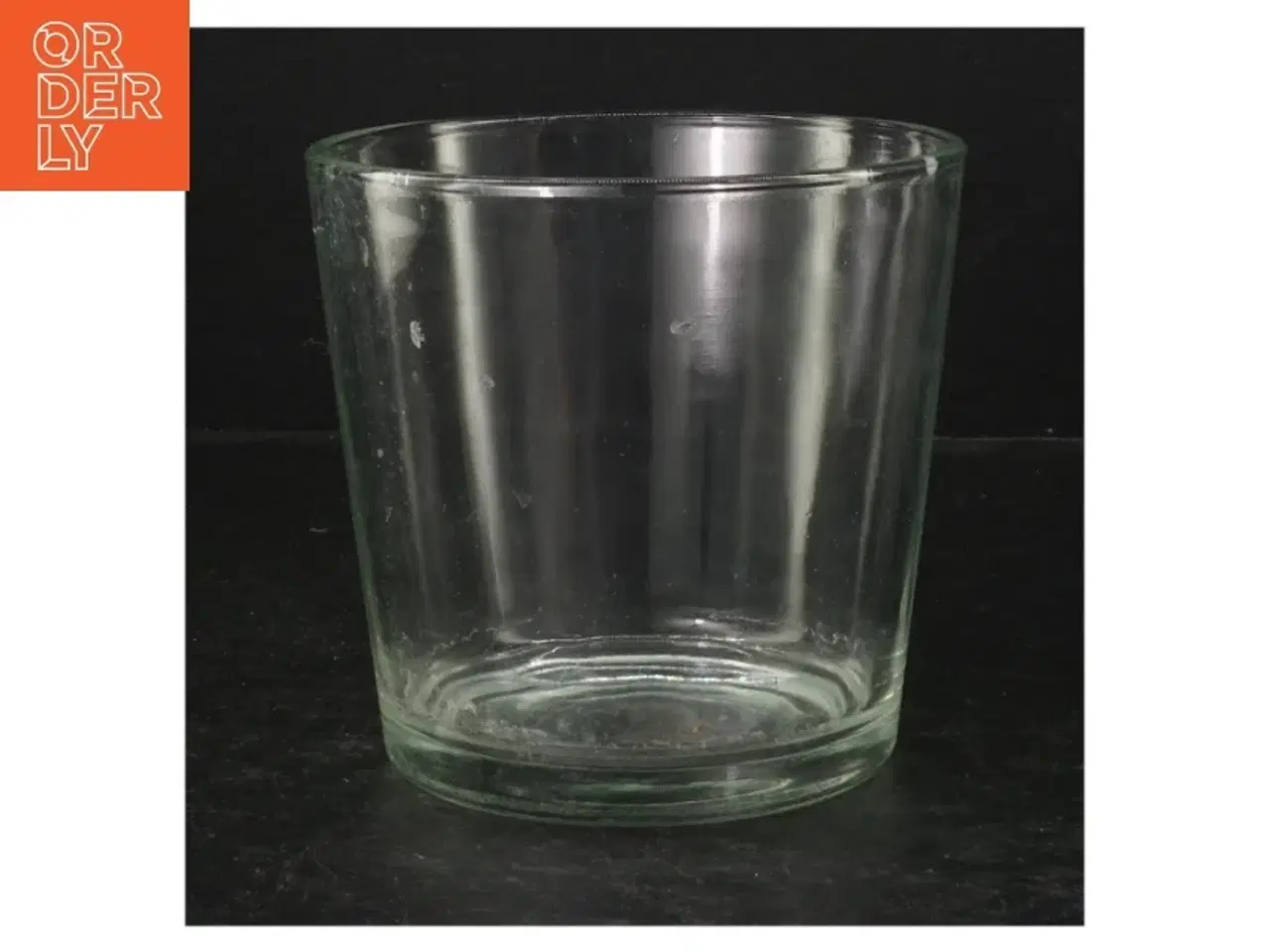 Billede 1 - Glas vase (str. Ø. 13,5 cm. længde, 13 cm)