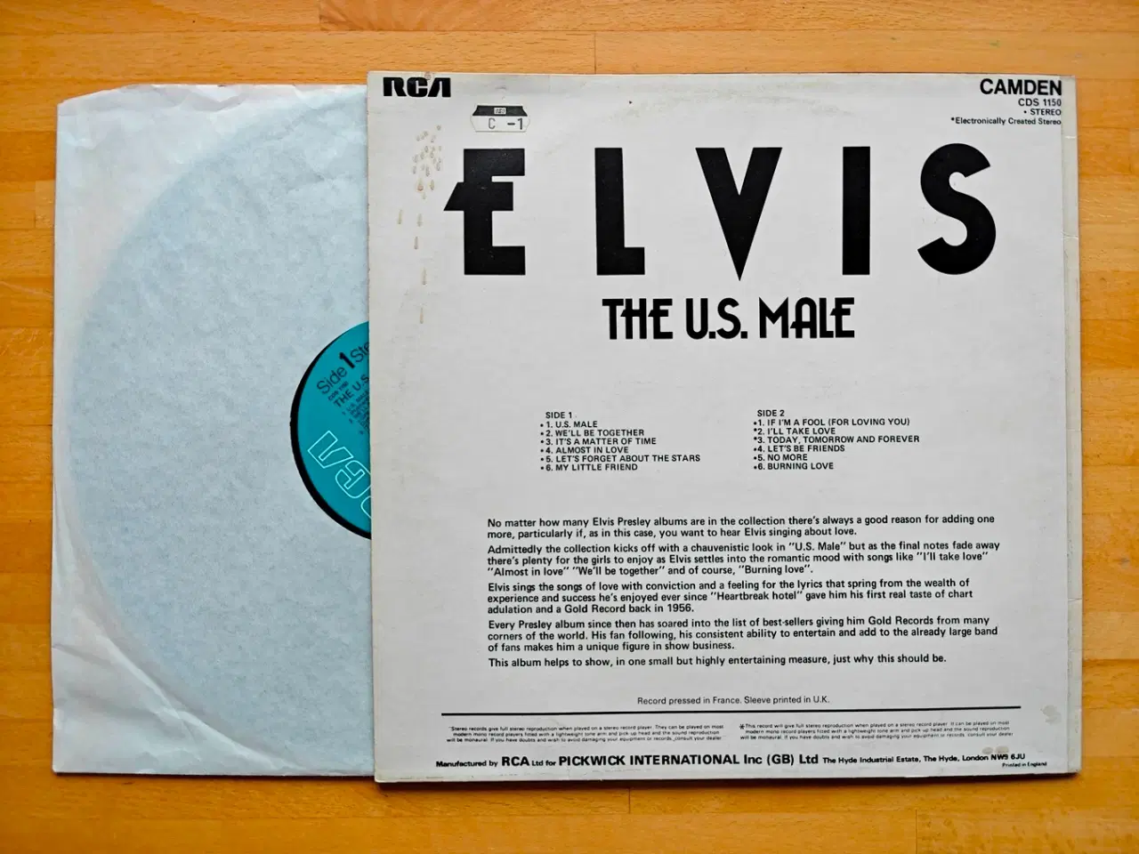Billede 2 - LP, Elvis Presley – The U.S. Male