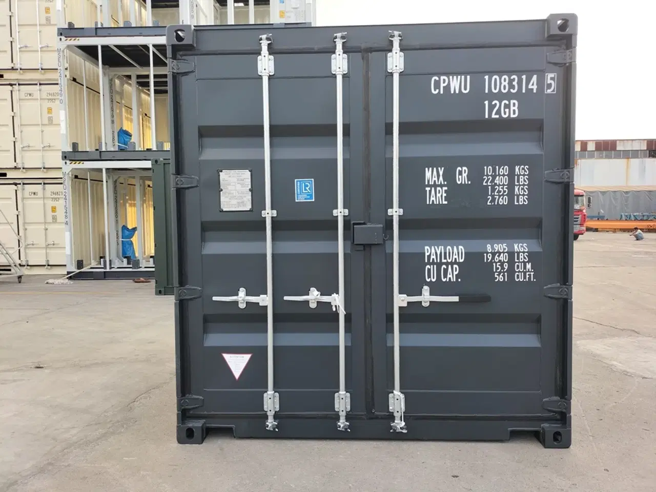Billede 1 - 10 fods Container i RAL 7021 i Aarhus