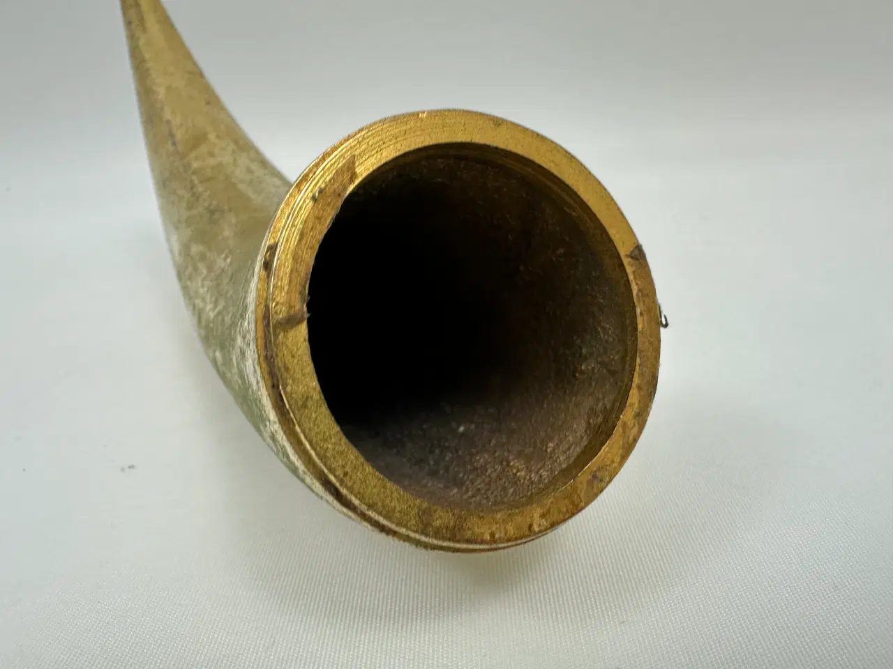Billede 5 - Metal horn -  messing farvet 