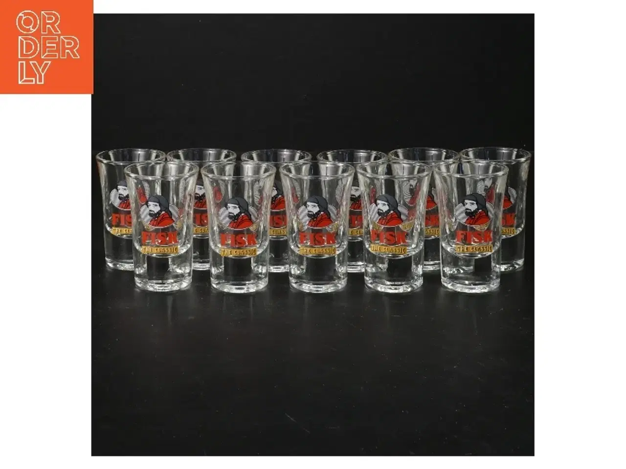 Billede 1 - Fisk shotglas sæt (str. 11 styk, 7x4,5 cm)