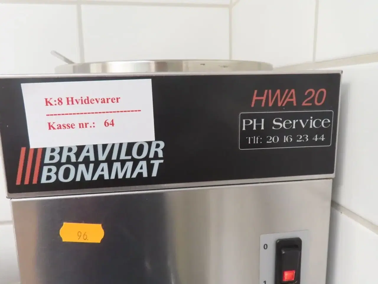 Billede 2 - Kaffemaskine BRAVILOR BONAMAT HWA 20