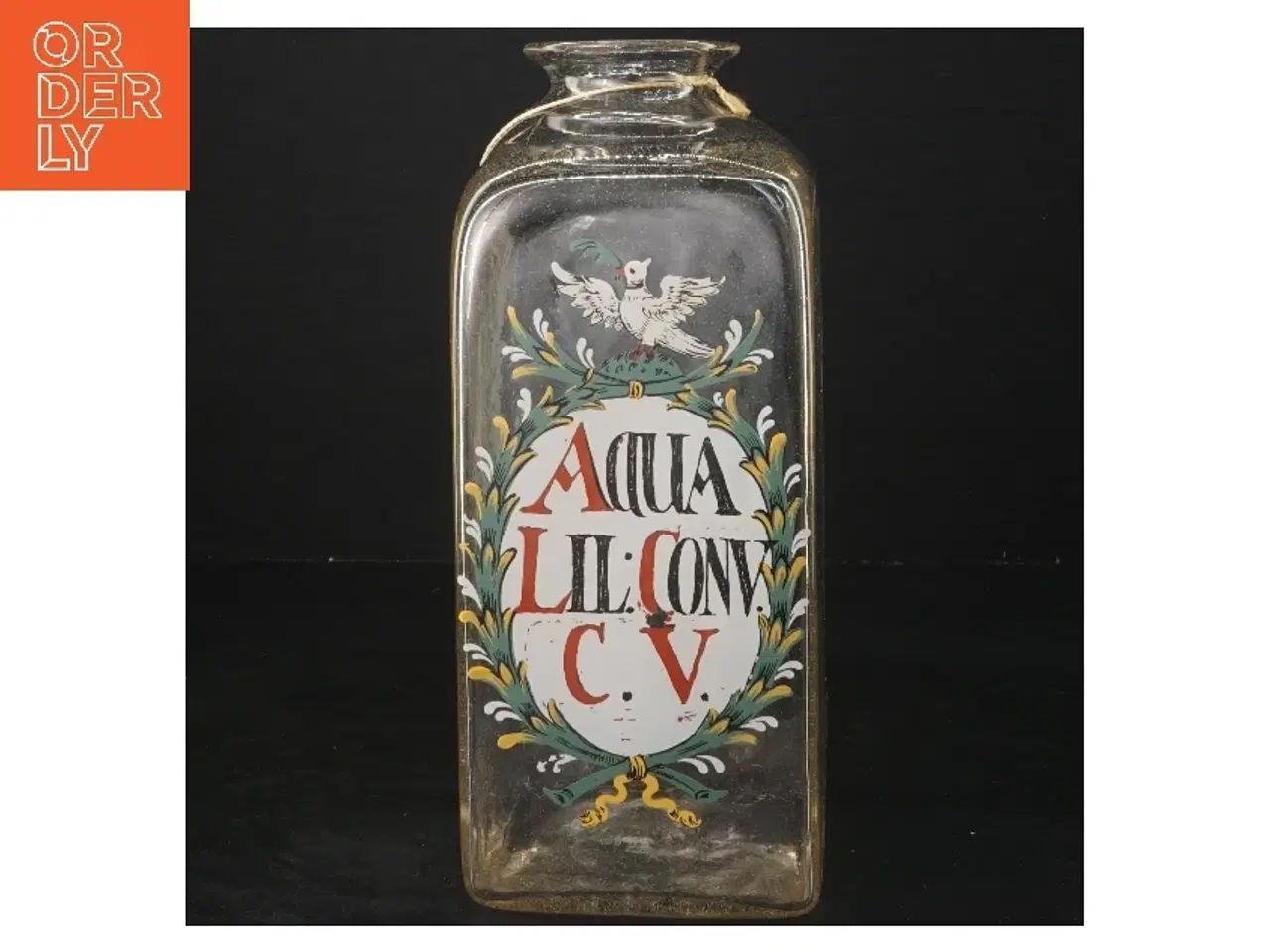 Billede 1 - Vintage Apotekerflaske fra Helms Apothek (str. 22x9x10 cm)