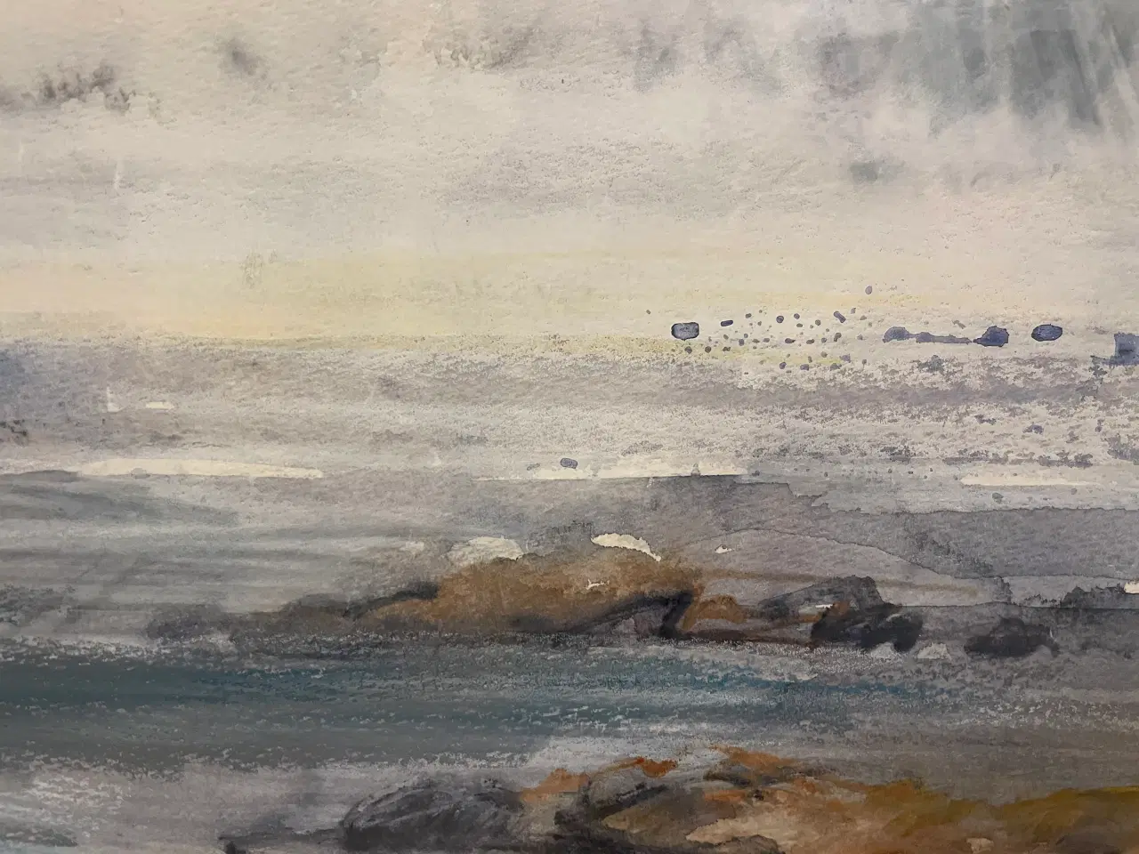 Billede 2 - Akvarel med motiv fra Norge