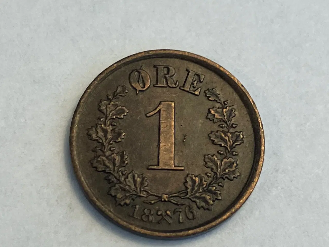 Billede 1 - 1 øre 1876 Norge