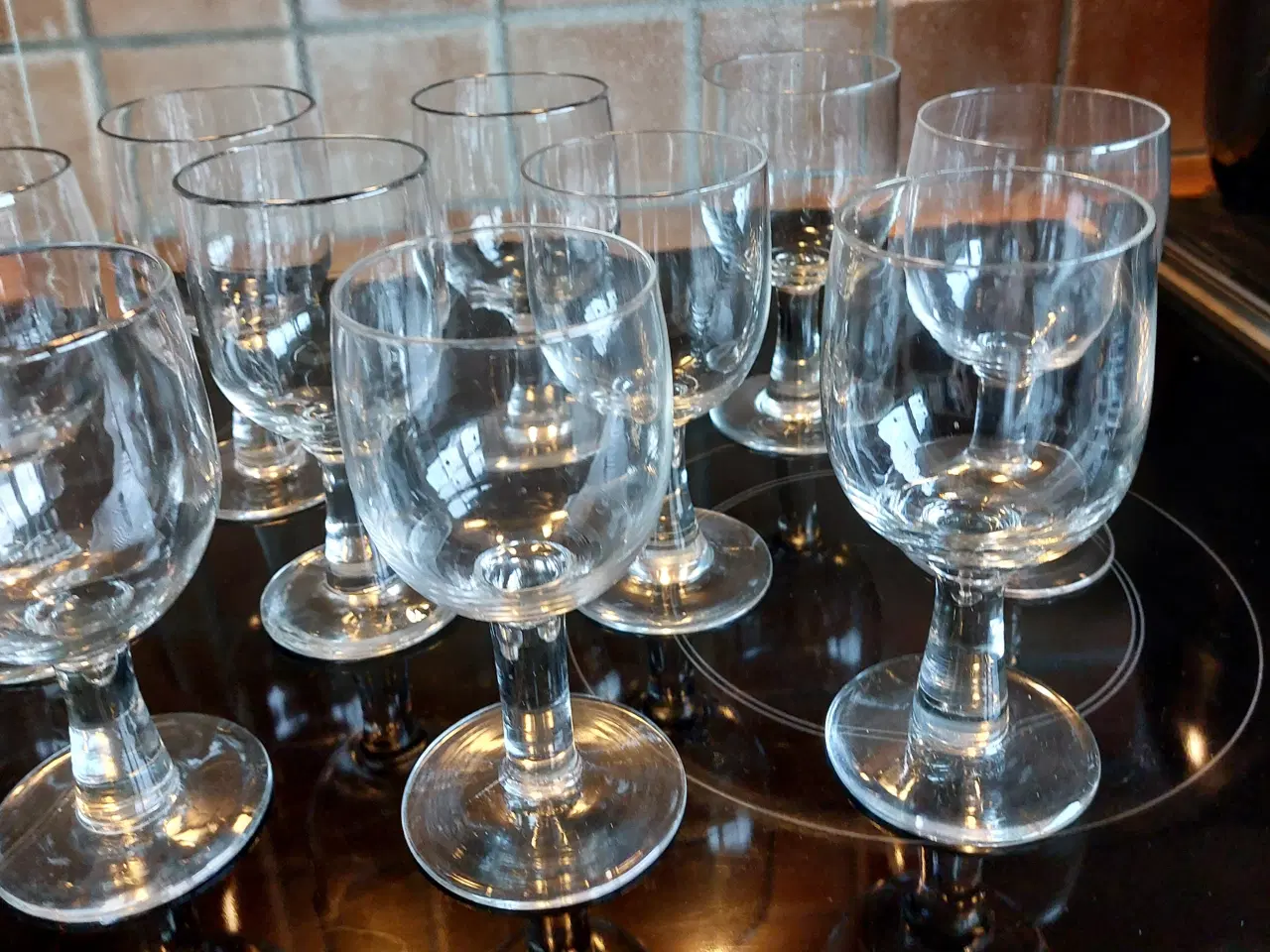 Billede 4 - 12 stk. antikke rødvin glas - 1920erne