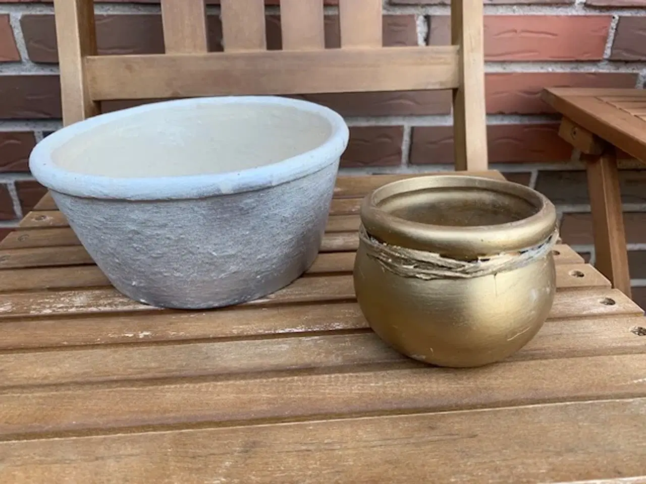 Billede 1 - Urtepotteskjuler - guld eller sølv - retro