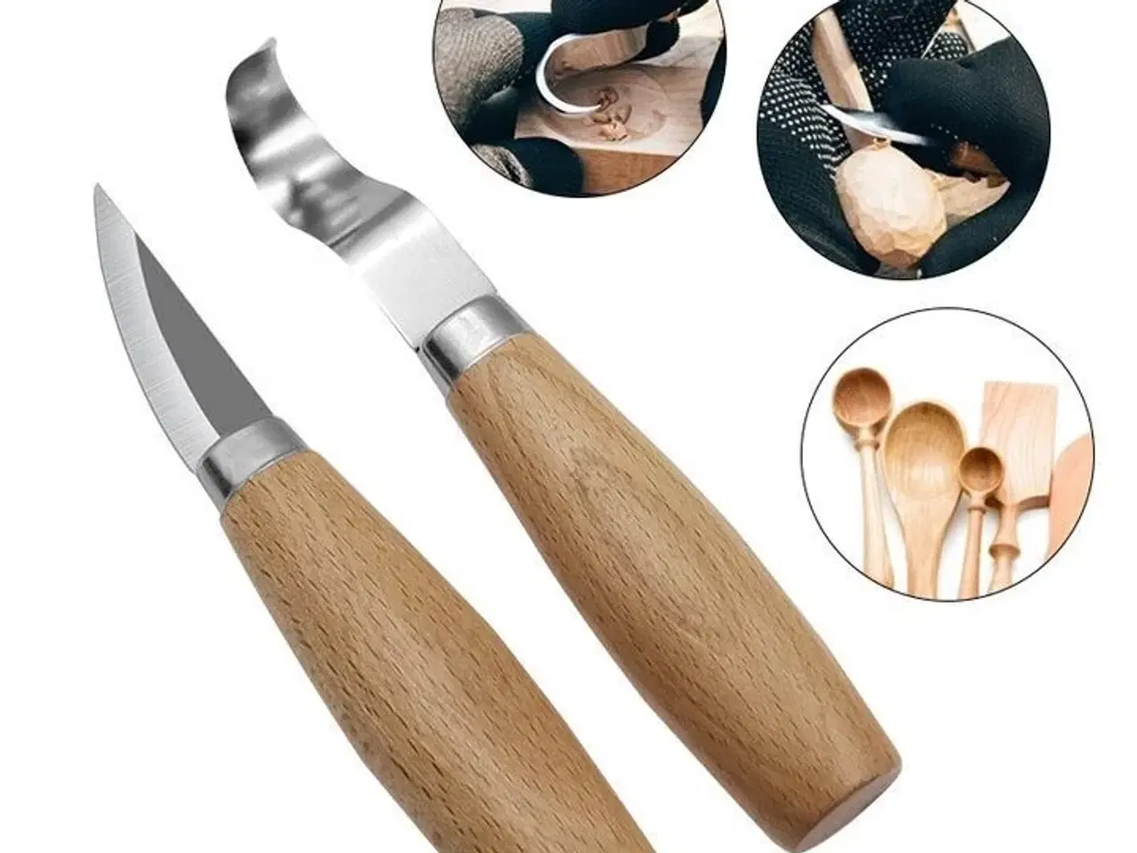 Billede 5 - Hobbykniv og Skålkniv – Perfekt til håndværk og træbearbejdning