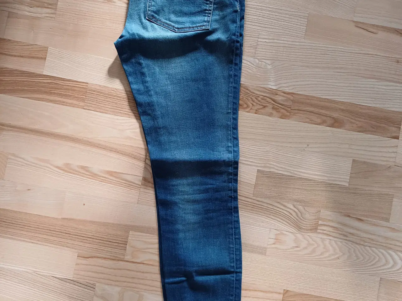 Billede 2 - Jeans Pulz mellemblå