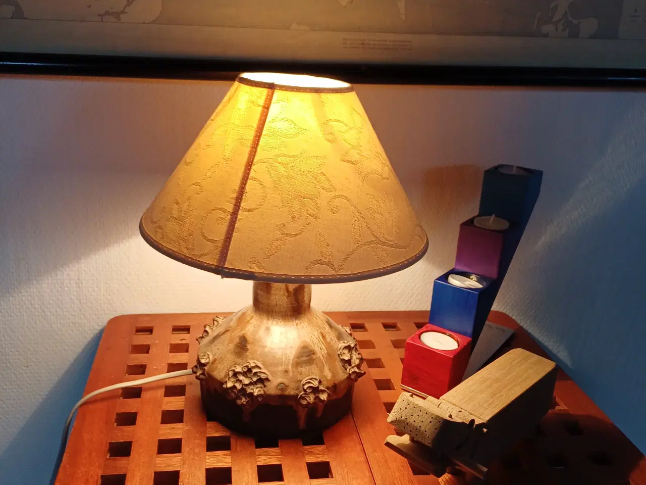 Billede 3 - Keramik bordlampe. 
