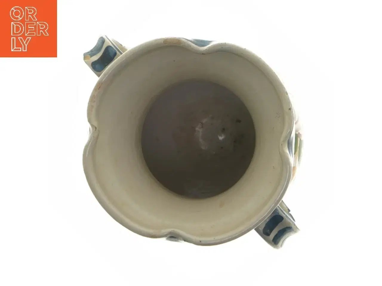 Billede 4 - Vintage keramikvase med hanke – håndlavet (str. Ø 11,5x18 cm)