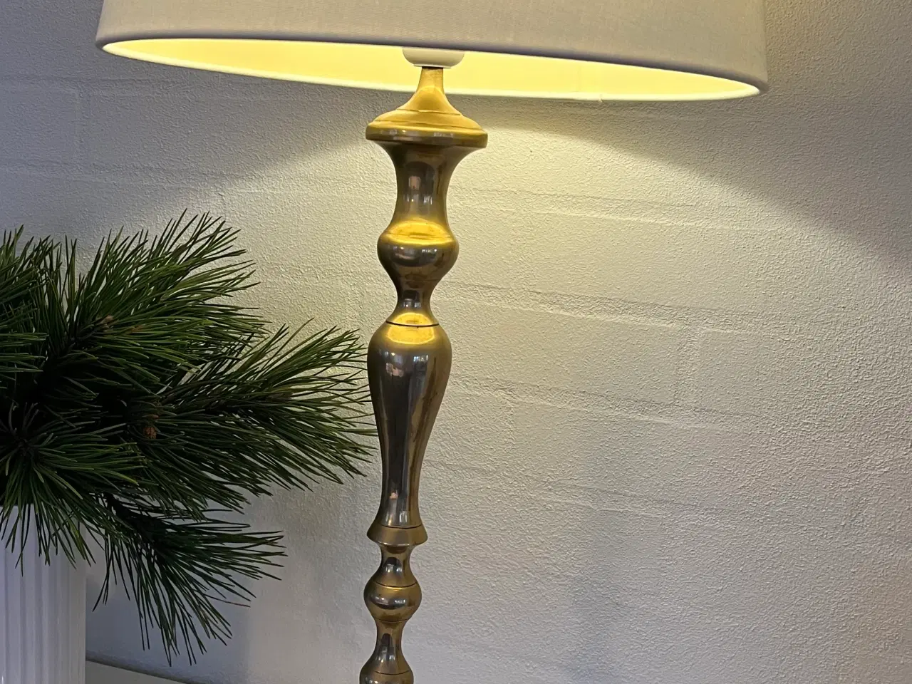 Billede 1 - Messing bordlampe 