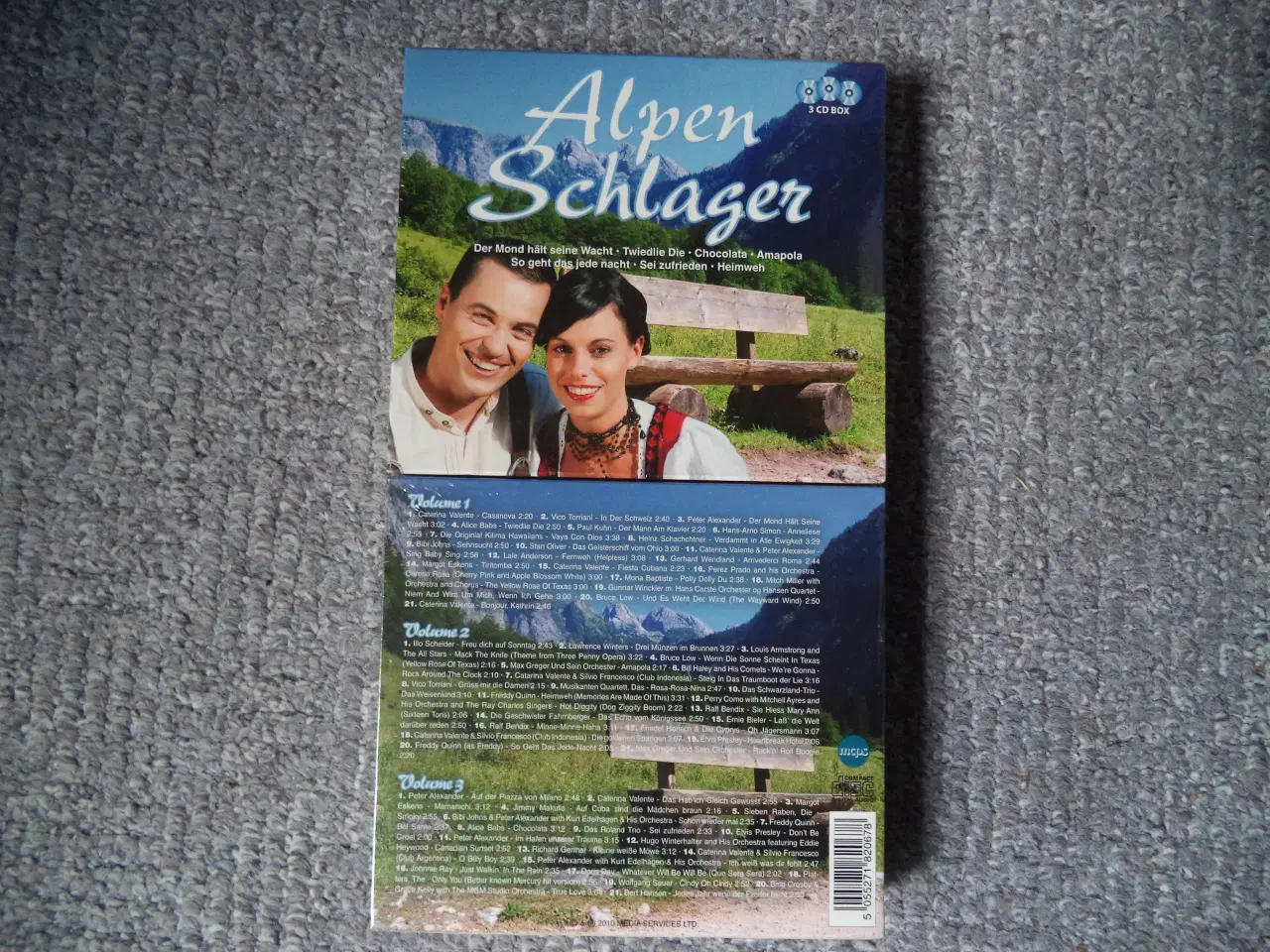 Billede 1 - Opsamling ** Alpen Schlager (3-CD-set)(NY I folie)