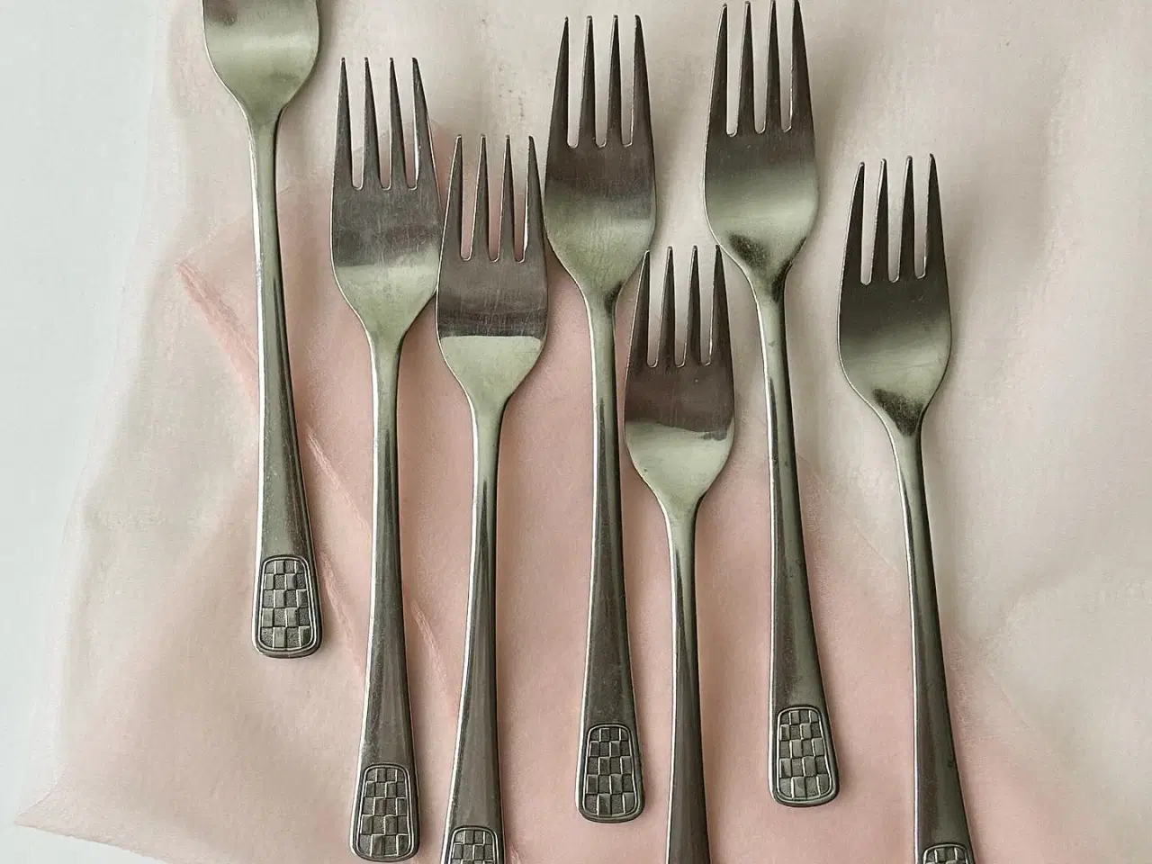 Billede 2 - 18-8 rustfrit stål, gafler, 7 stk samlet