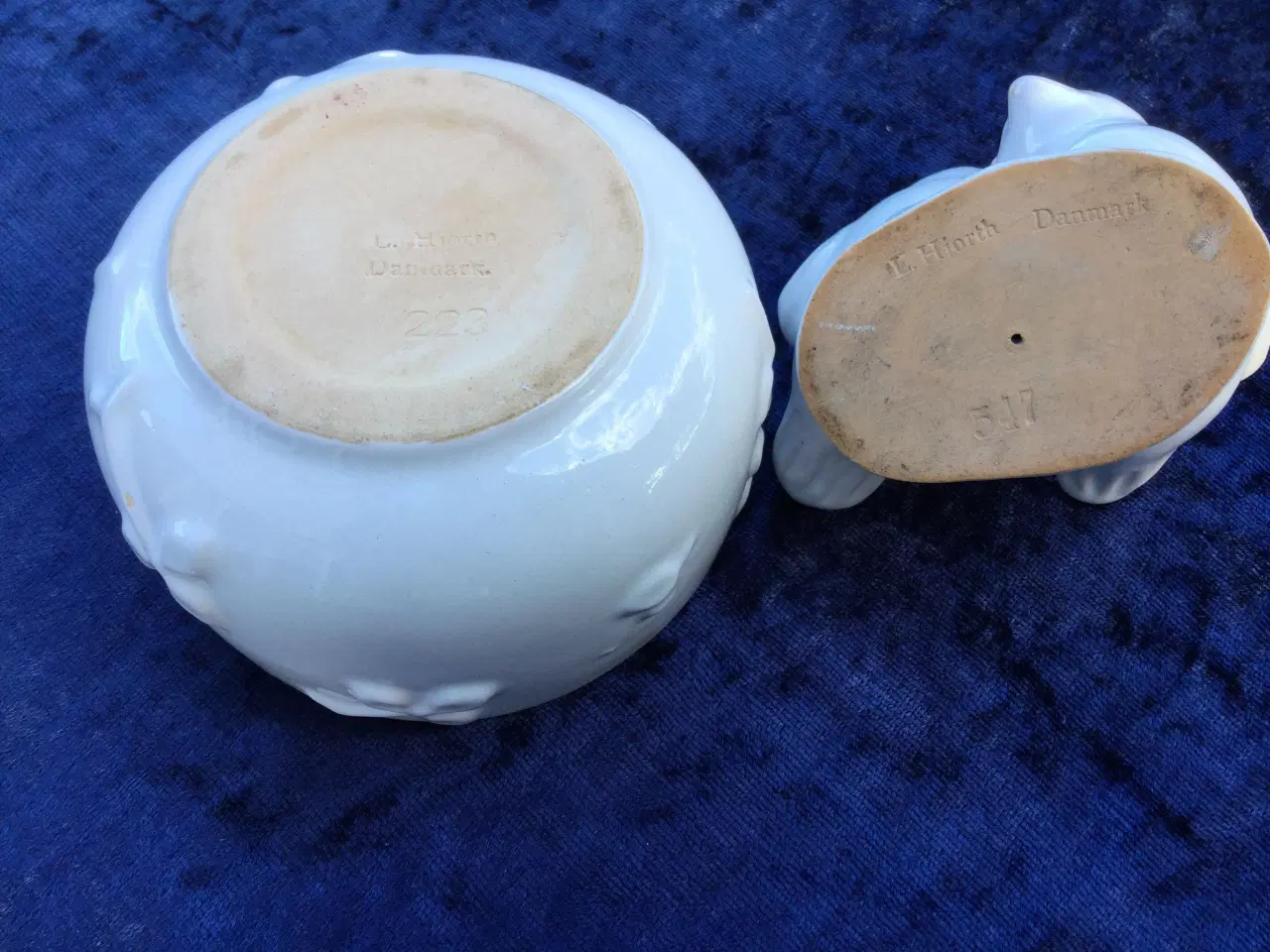 Billede 3 - L.Hjort Keramik figur og skål