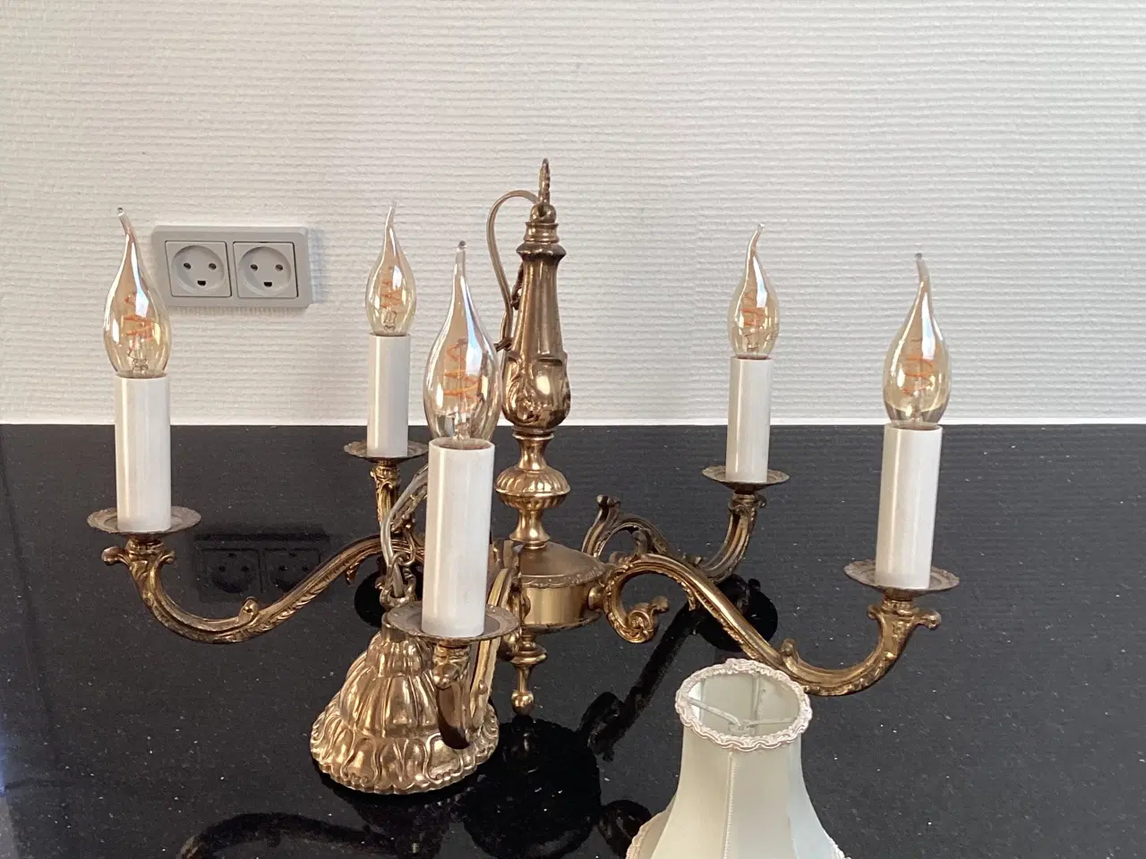 Billede 4 - Antik Messing lysekrone