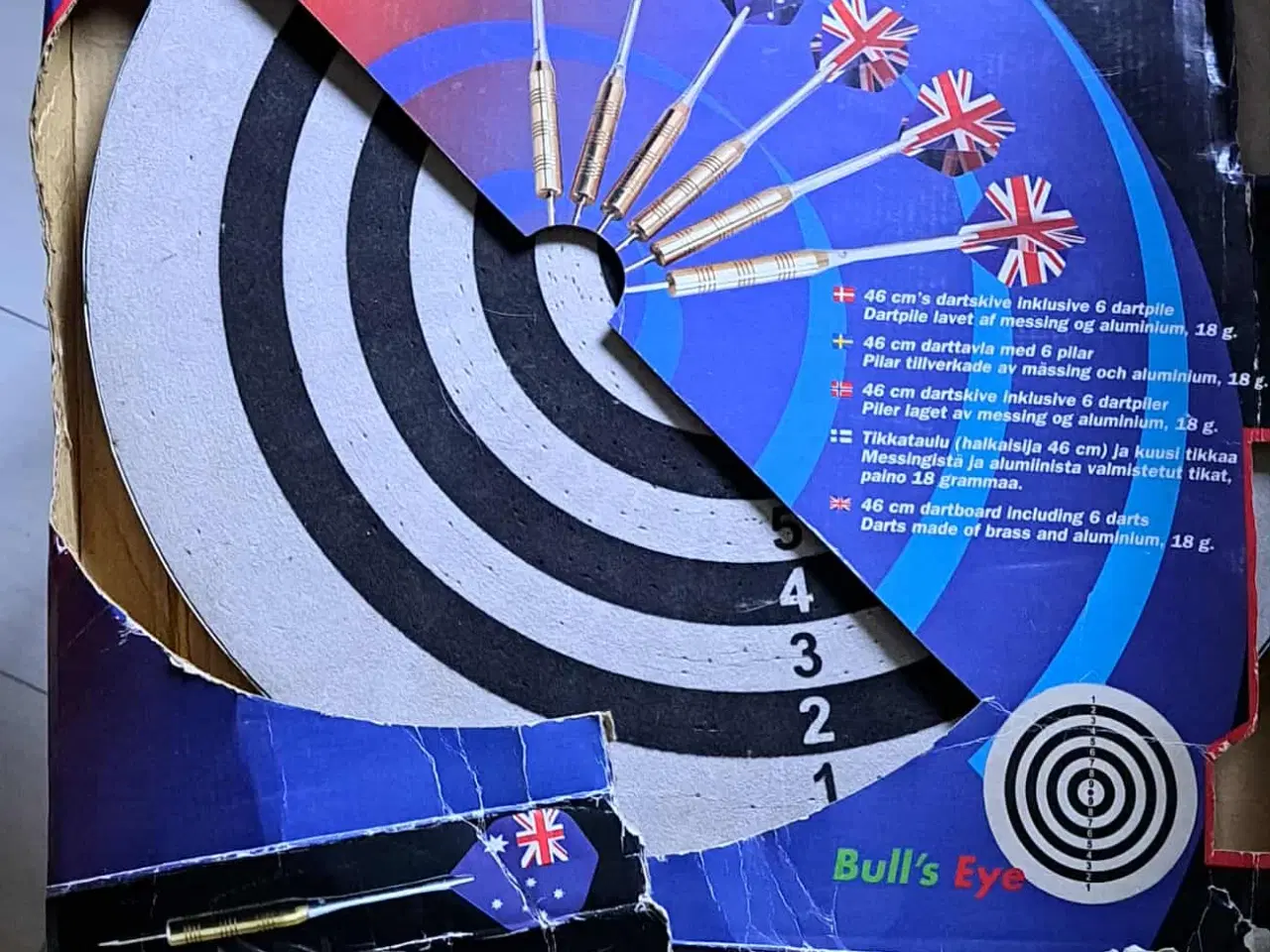 Billede 2 - Dartskive, der er skiver på begge sider, 