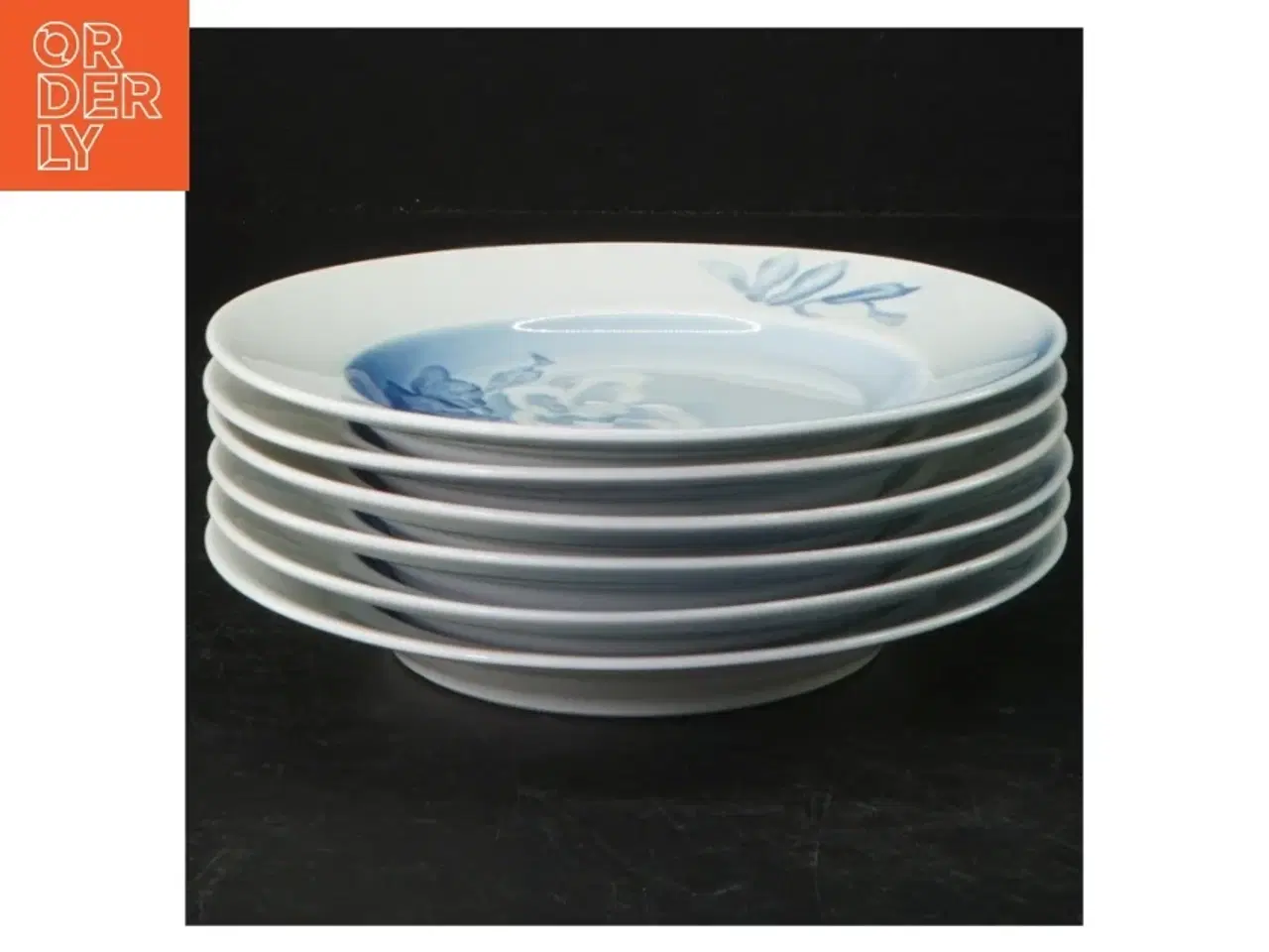 Billede 2 - Blå og hvide porcelæns tallerkener fra B&G (str. Ø. 16 cm)