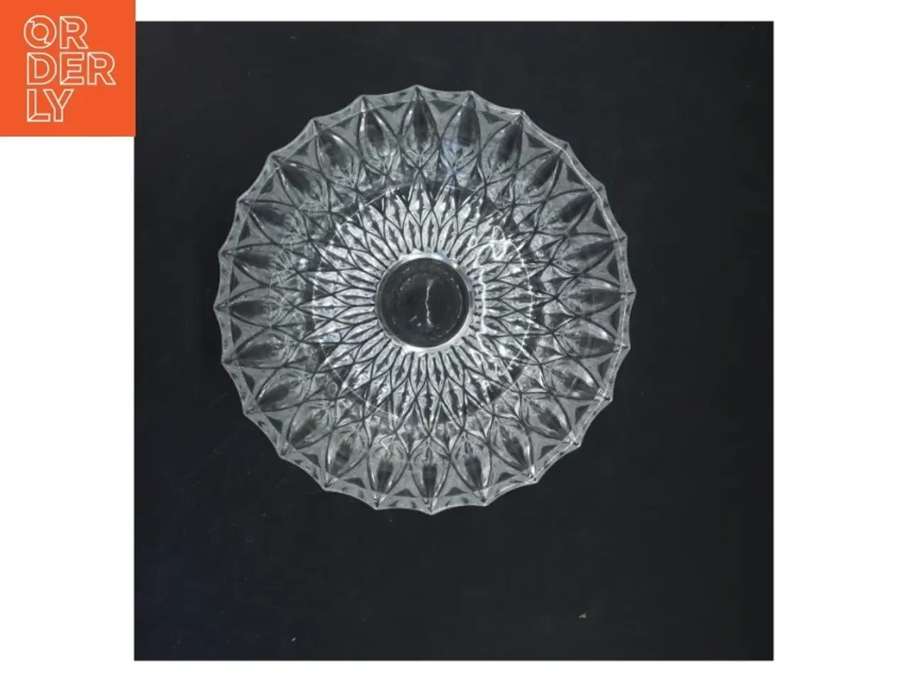 Billede 2 - Glas skål med dekorative mønstre