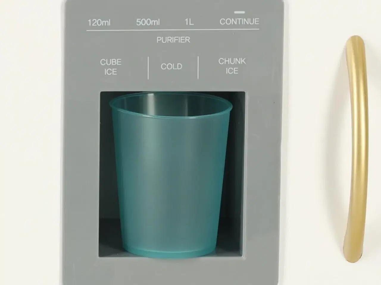 Billede 7 - Legekøkken i træ til børn med køleskab – guld