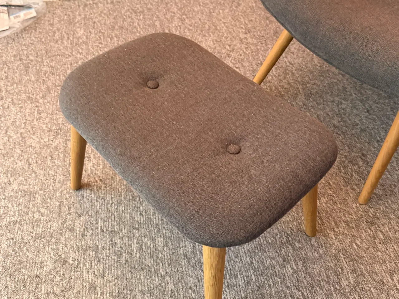 Billede 3 - Lænestol med fodskammel SKALBORG