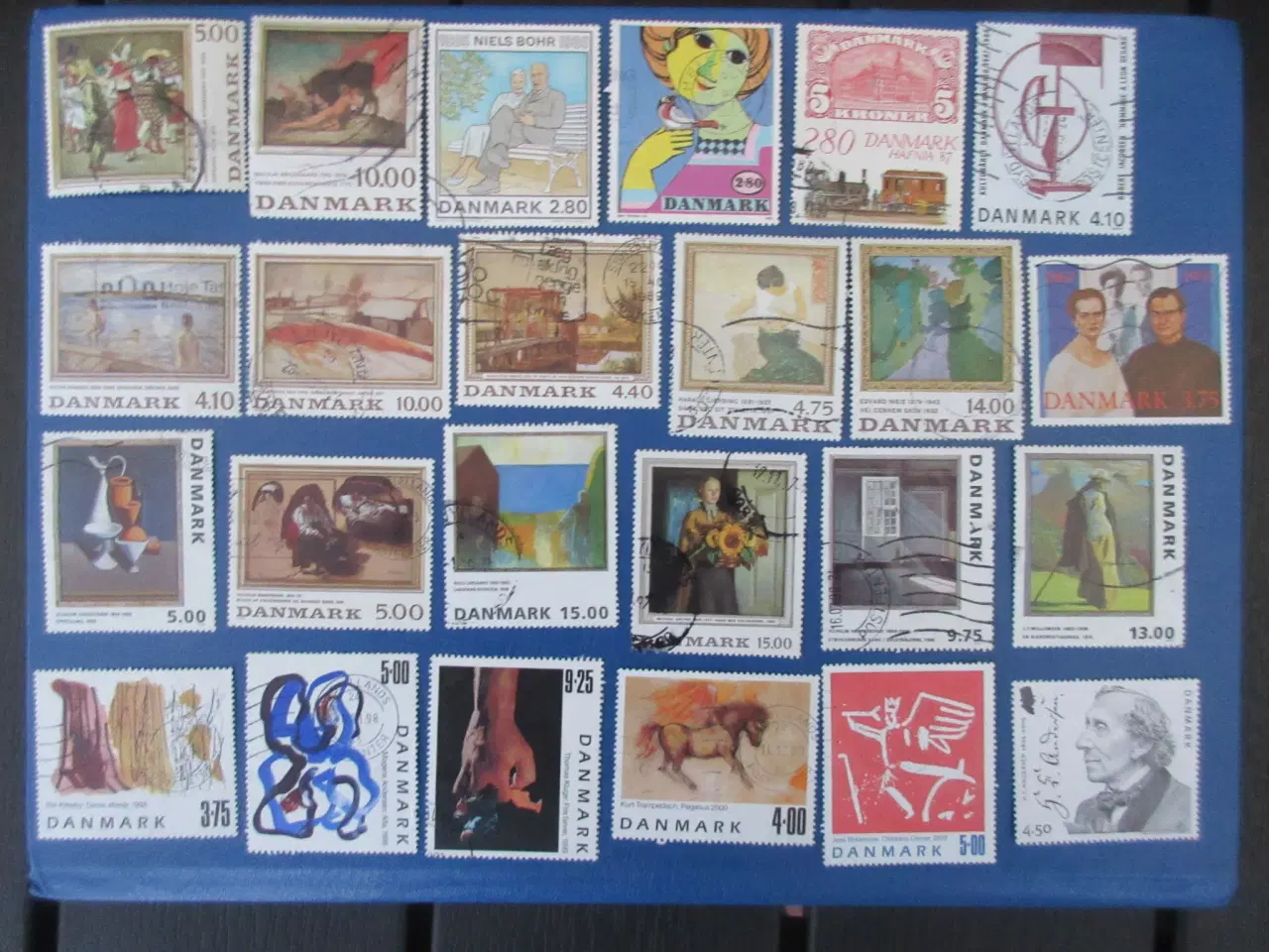 Billede 1 - Danmark 24 malerifrimærker