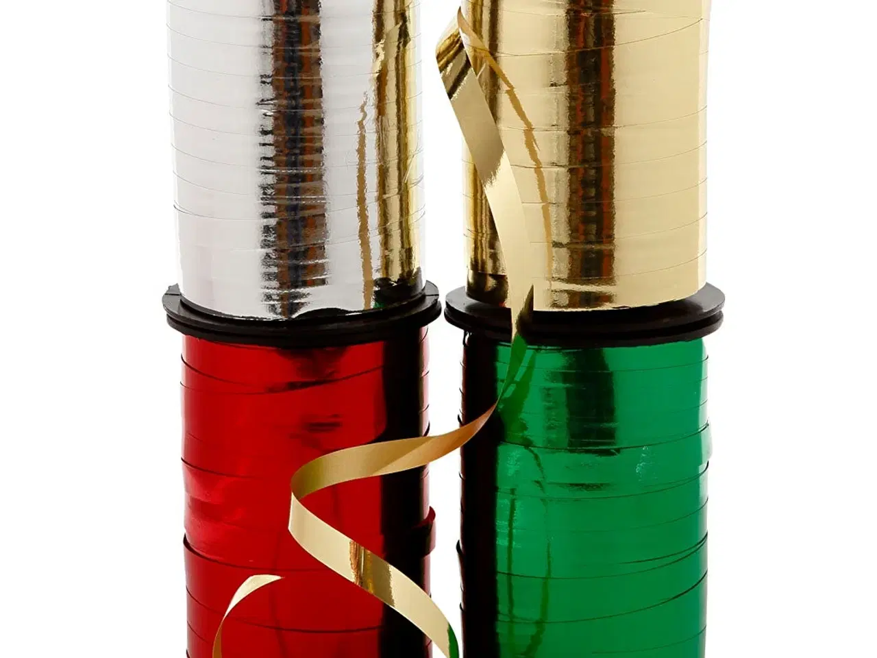 Billede 1 - Skinnende gavebånd 10 mm, 250 m - Luksus til indpakning