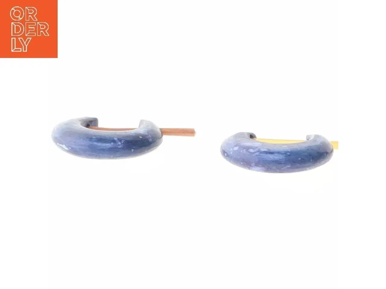 Billede 4 - Blå ørestikker (str. 2 cm)