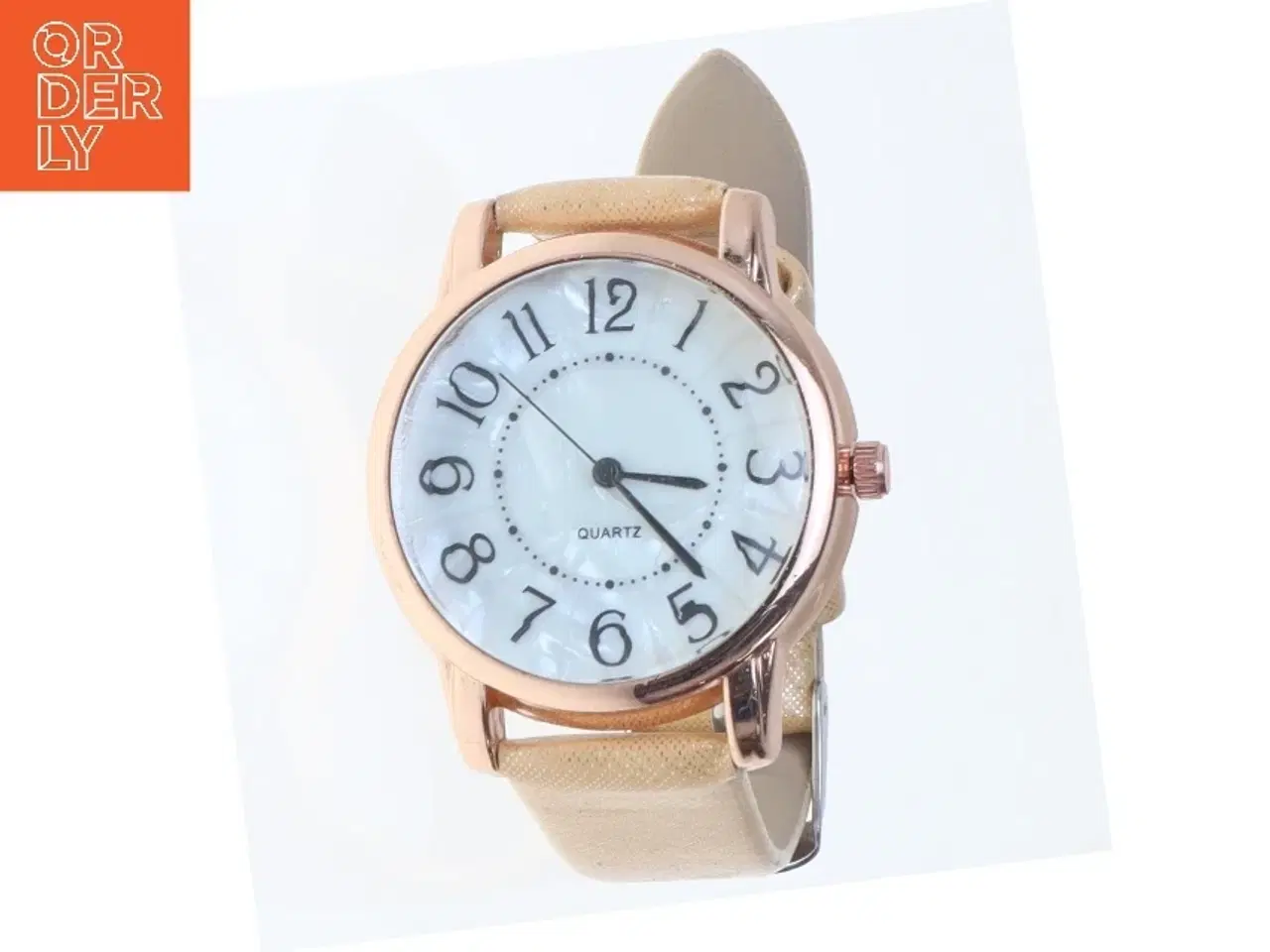 Billede 1 - Dameur med beige rem (str. 9 mm)