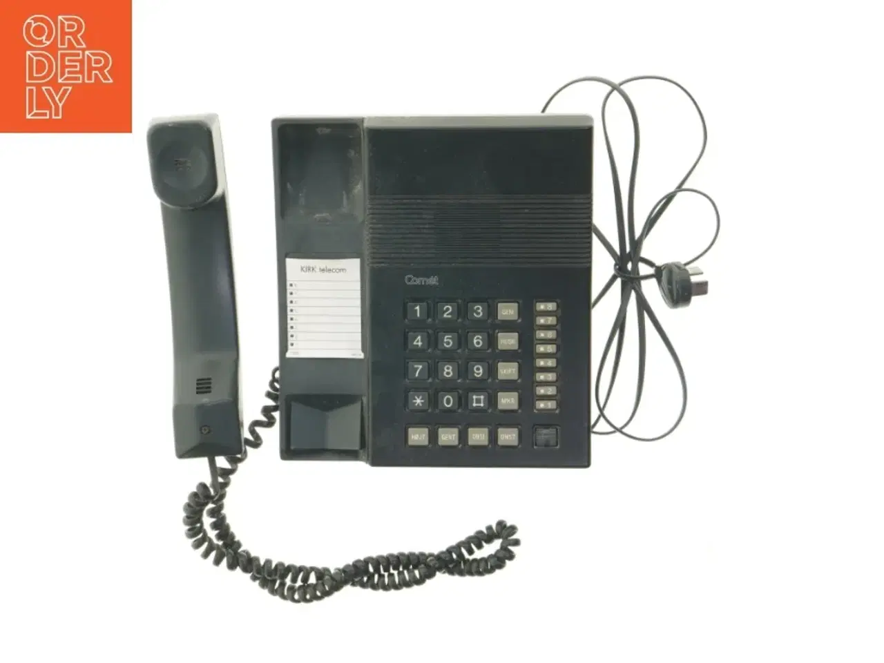 Billede 1 - Sort fastnettelefon fra Comet (str. 22x20 cm)