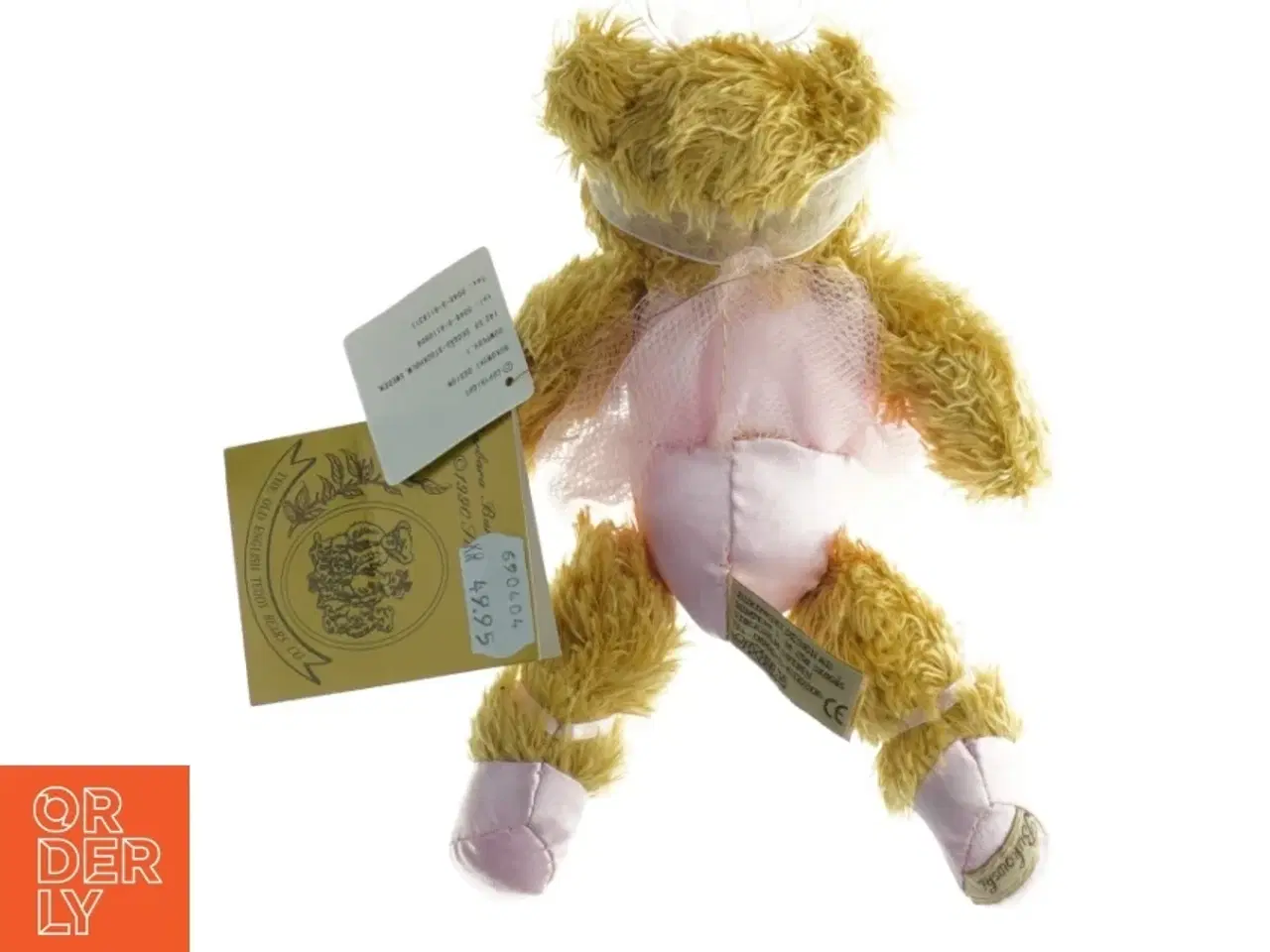 Billede 2 - Ballerina bjørn i gul plys fra The Old English Teddy Bears Co. (str. 18 x 8 cm)