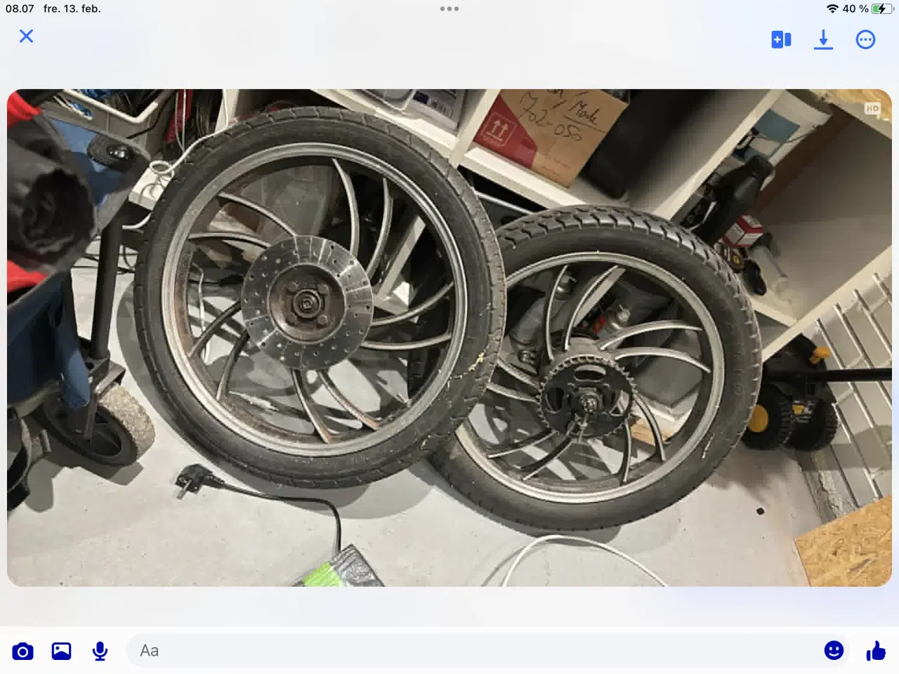 Billede 1 - Alu fælg Yamaha fs1 