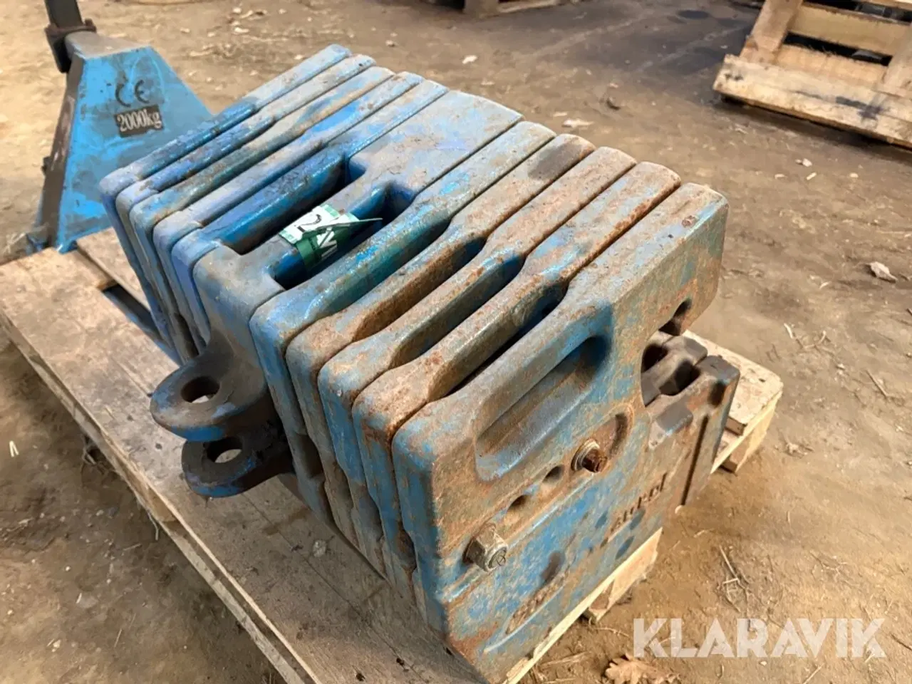 Billede 3 - Justerbar vægtklods - 600 kg i alt