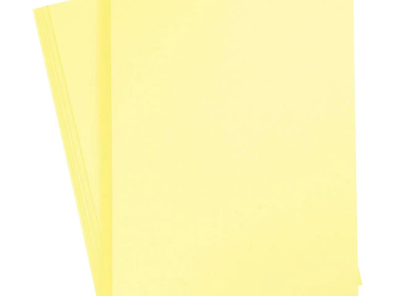Billede 1 - Karton, A4, ark 210x297 mm, 180 g, lys gul, 20ark/ 1 pk.