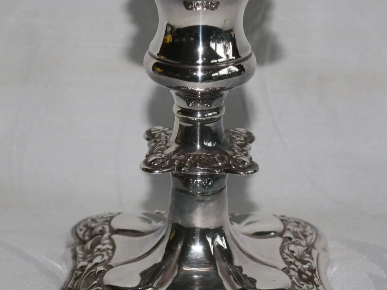 Billede 2 - Lysestage af sølvplet