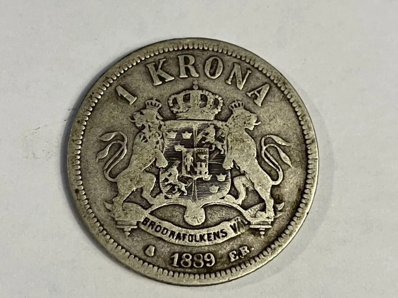 Billede 1 - 1 krona 1889 Sweden