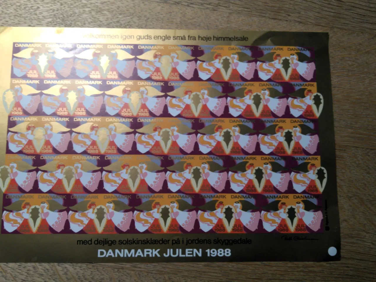 Billede 7 - 4 Danske juleark 1993-97 til stærk nedsat pris fra