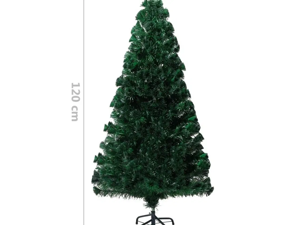 Billede 9 - Kunstigt juletræ med juletræsfod 120 cm fiberoptik