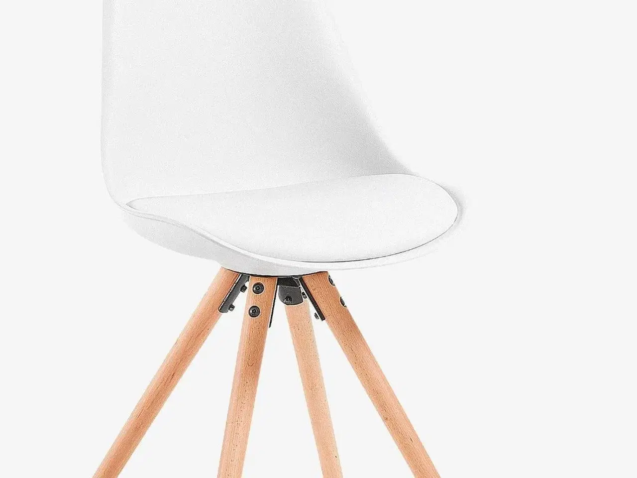 Billede 1 - Hvide skald stole 