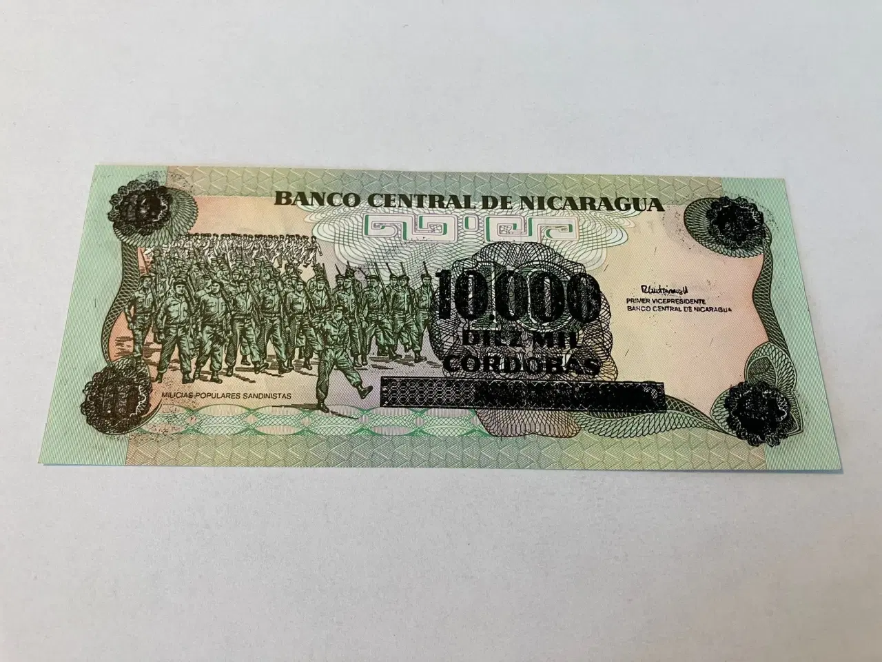 Billede 2 - 10000 Cordobas son 10 Cordobas Nicaragua 1985