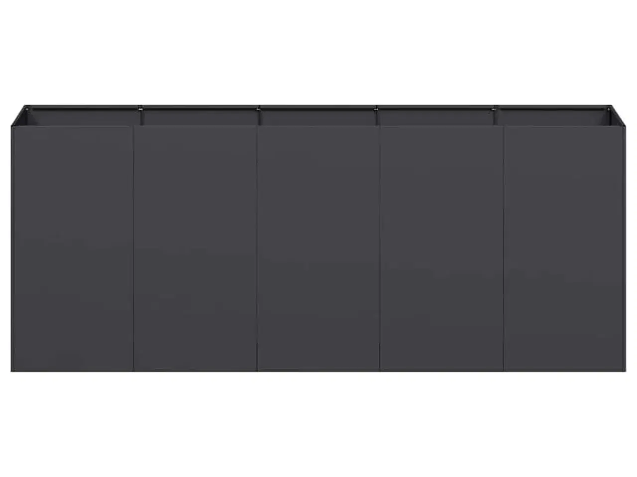 Billede 4 - Plantekasse sort 200x40x80 cm koldvalset stål